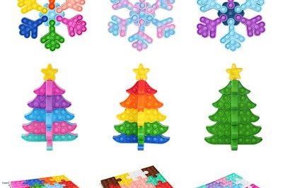 Christmas tree snowflakepop it fidget toy (4)