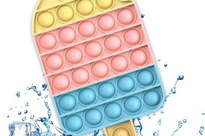 Colorful push bubble ice cream pop it toy  (5)