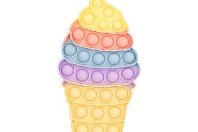 Food set bubble silicone ice cream pop it toy (5)