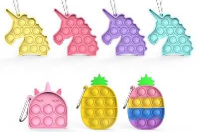 Its key chain autism mini pop it toy (4)