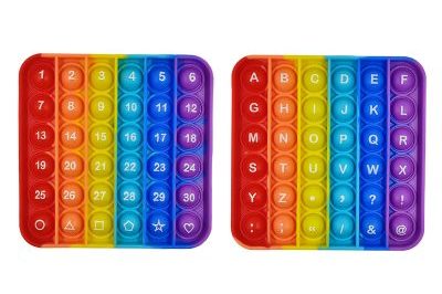 Rainbow english alphabet pop it fidget toy (1)