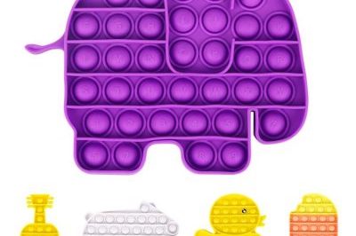 Rainbow push it ice cream pop it toy  (4)