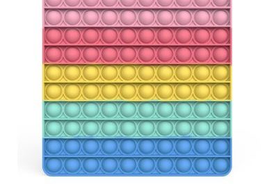 Rainbow reliver stress pop it fidget toy (1)