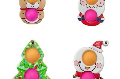 Santa claus keychain pop it fidget toy  (5)