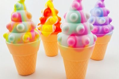 Silicone 3d push ice cream pop it toy  (6)