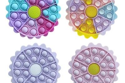 Silicone sunflower cute mini pop it toy (2)