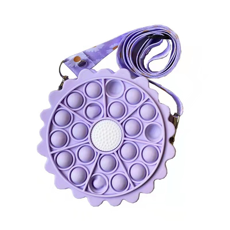 Silicone sunflower cute mini pop it toy (3)