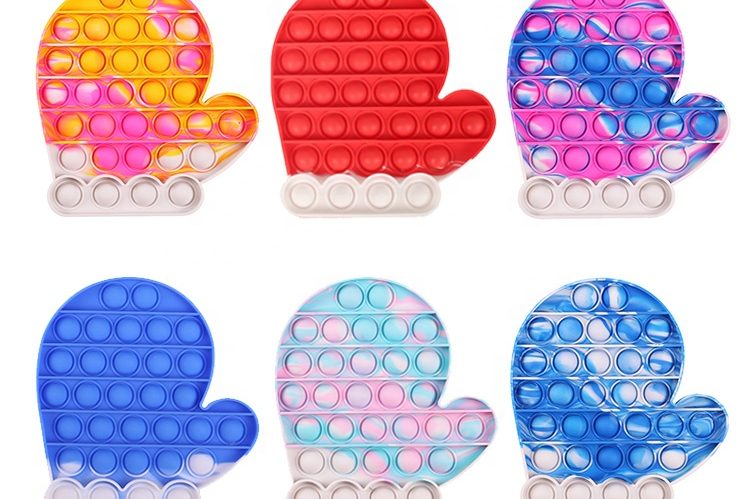 Wholesale christmas poppin socks pop it fidget toy  (1)