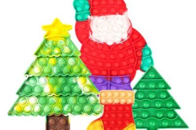 Wholesale christmas poppin socks pop it fidget toy  (4)