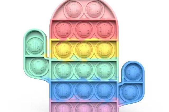 Xmas poppet rainbow push mini pop it toy (5)